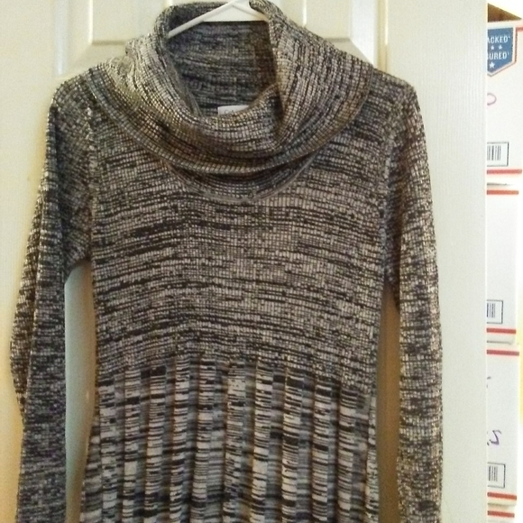 Calvin Klein Cowl Neck Sweater Dress - Picture 8 of 12